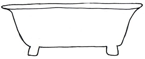 tub clipart black and white|Iba pa.